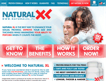 Tablet Screenshot of naturalxlpills.com
